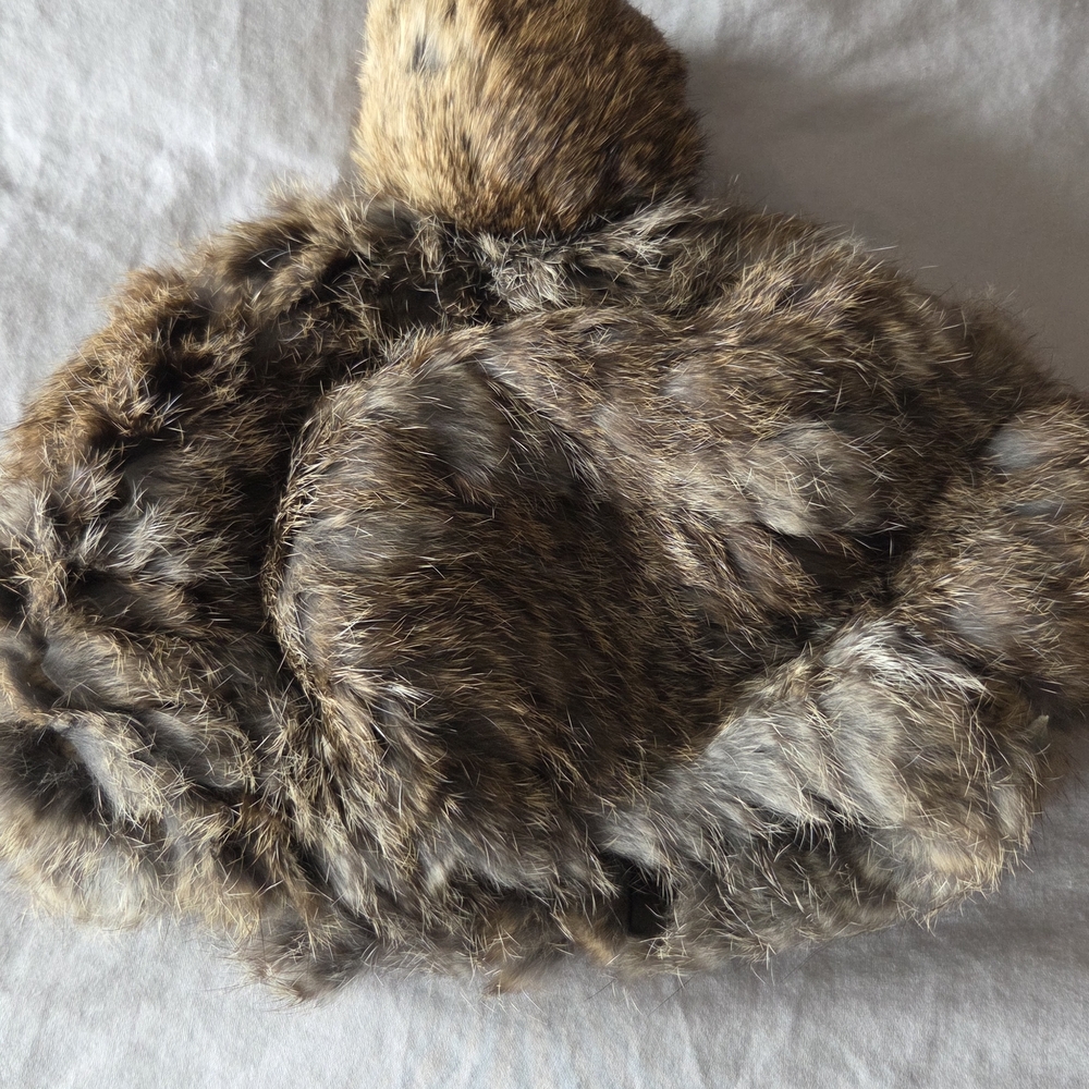 RUDSAK Rabbit Fur Hat in Brown